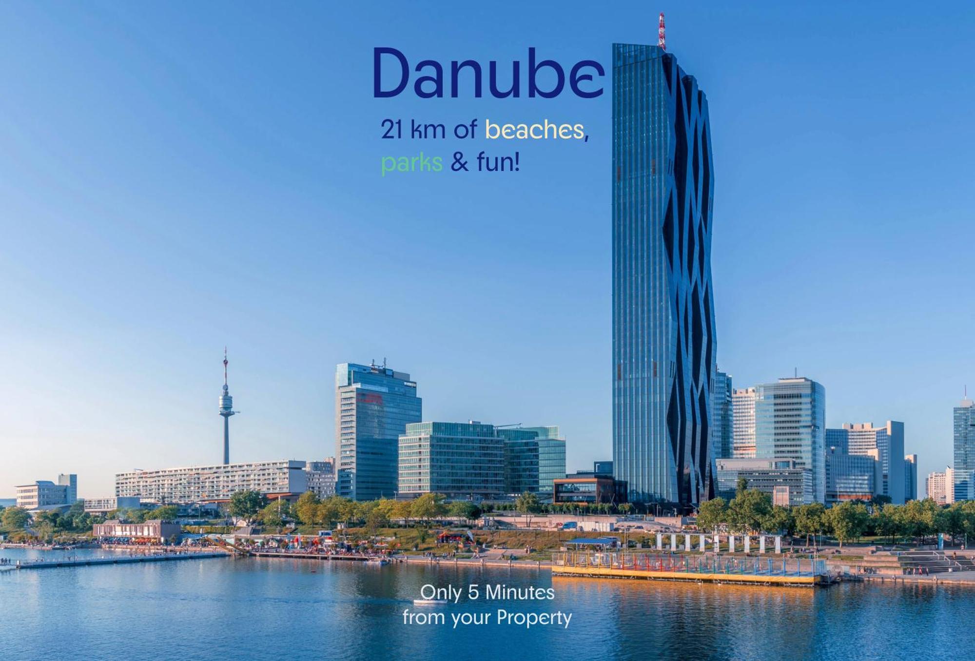 Joyful 2Br Apt. @ Millenium Tower And The Danube Vienna Exterior photo